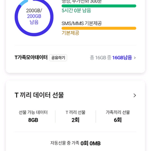 sk 데이터 2기가 2천원