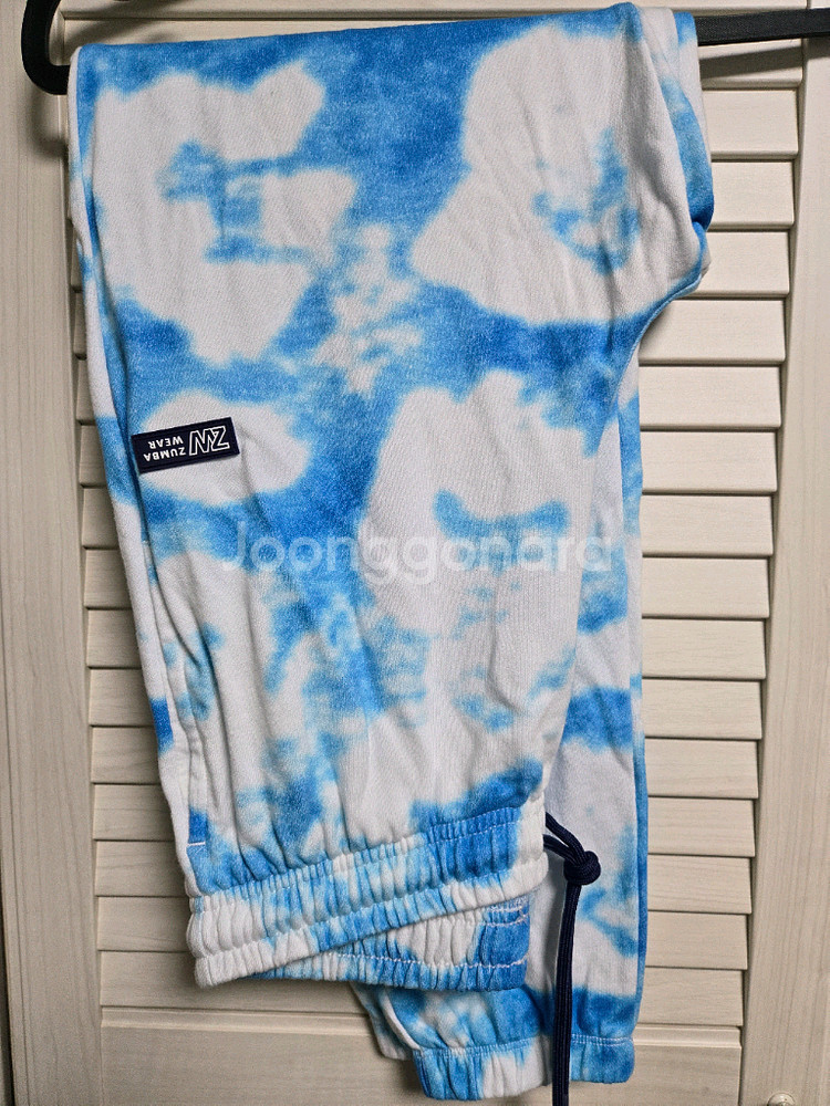 줌바 타이다이 구름 바지 S 반택포--0