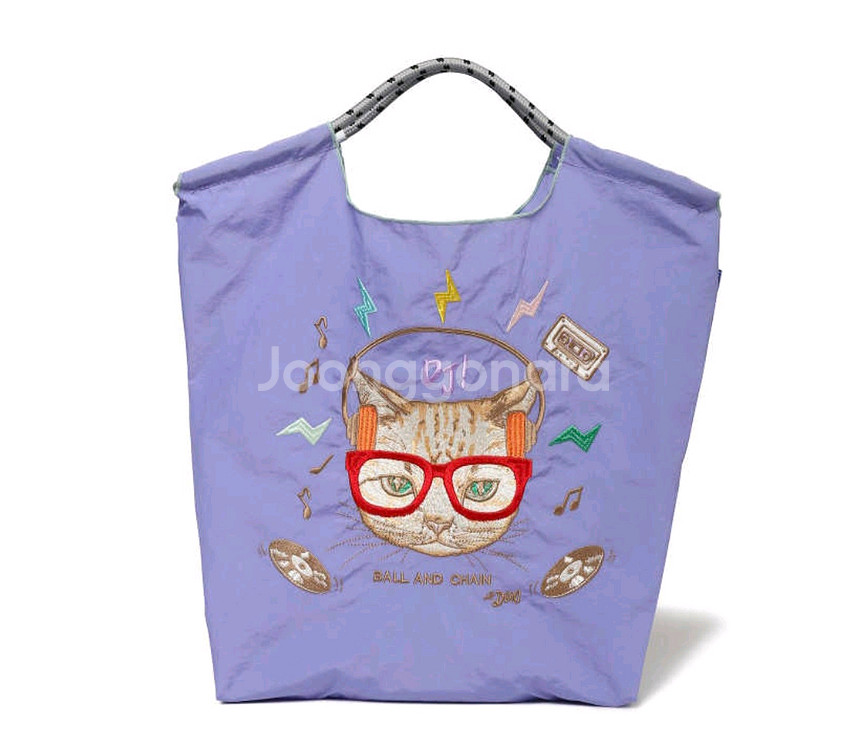 볼앤체인 DJ 고양이 에코백--0