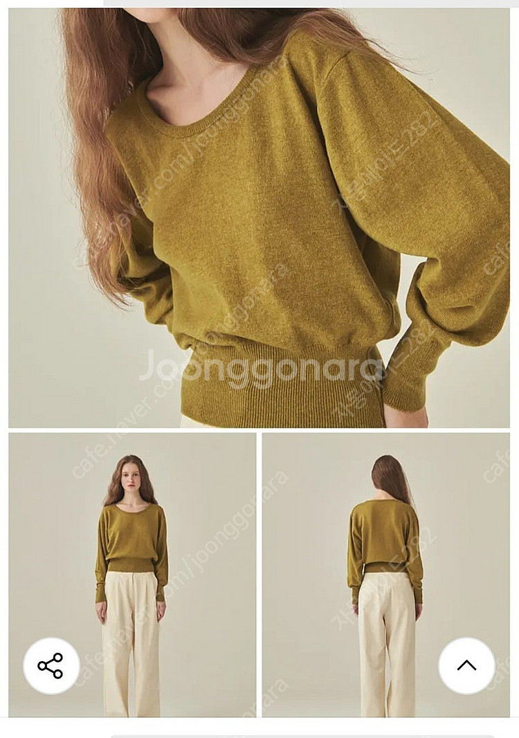 론론 크롭 니트티--2