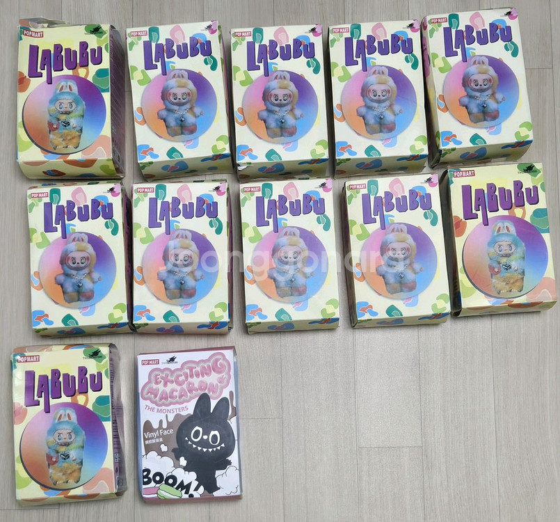 진주목걸이라부부인형키링--0