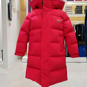 게스키즈 공용 다운 롱패딩 165(새상품)