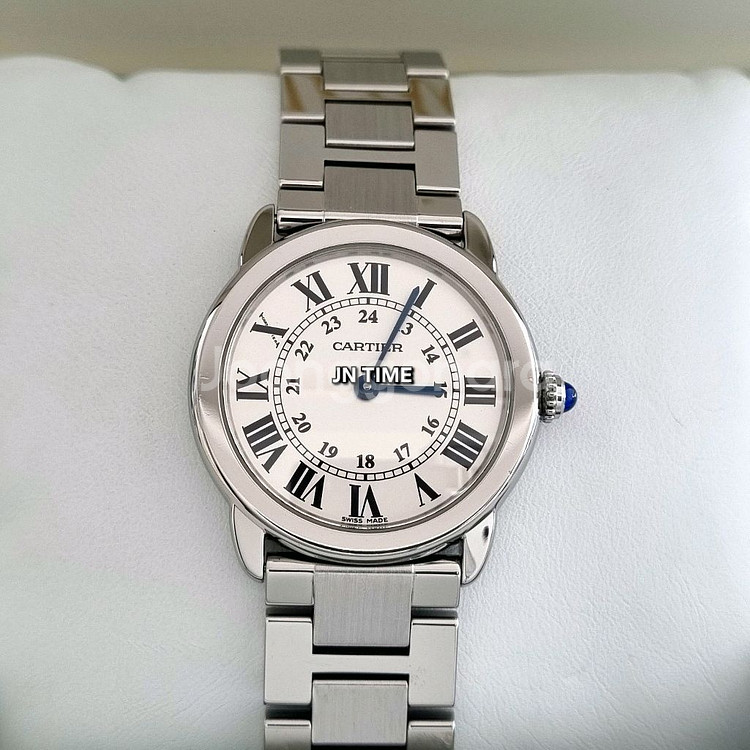 까르띠에 구형 롱드솔로 29mm 여성용 W6701004--0