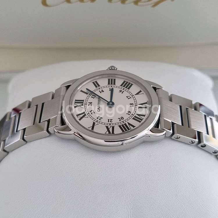 까르띠에 구형 롱드솔로 29mm 여성용 W6701004--5