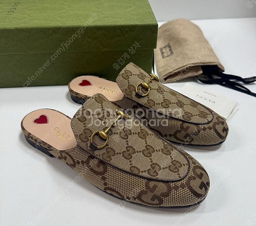 구찌 여성 자카드 뮬 샌들 슬리퍼 gg gucci--0