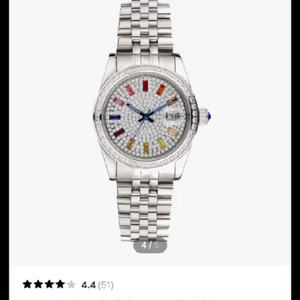 (남녀공용)가이거 레인보우스톤 시계 쿼츠