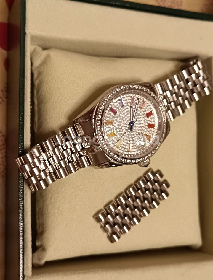 (남녀공용)가이거 레인보우스톤 시계 쿼츠--2