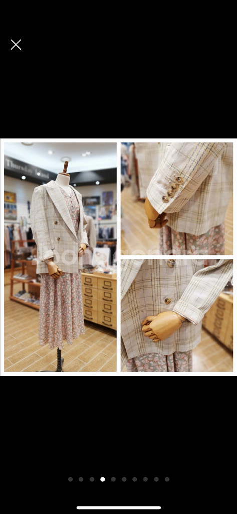 써스데이아일랜드 체크 재킷 s사이즈-가격내림--0