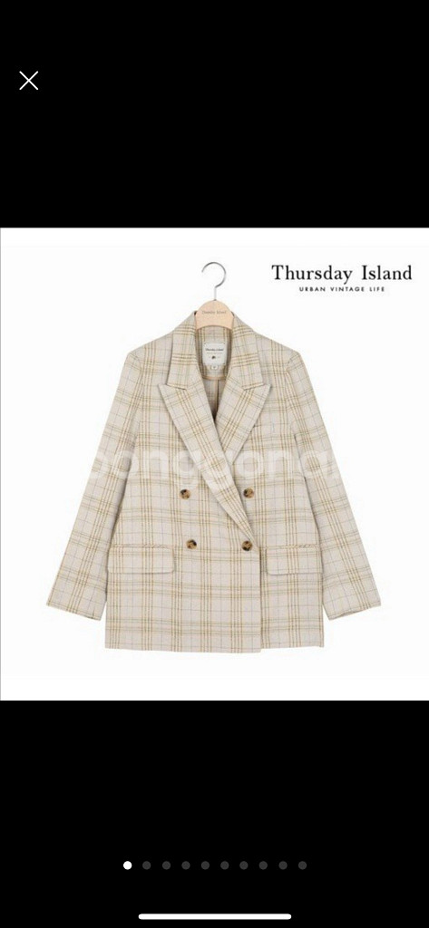 써스데이아일랜드 체크 재킷 s사이즈-가격내림--1