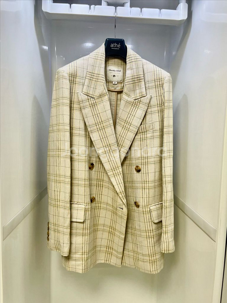 써스데이아일랜드 체크 재킷 s사이즈-가격내림--2