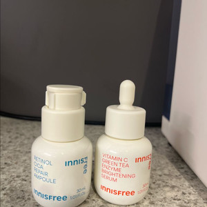 (2개일괄/새상품) 이니스프리 레티놀 시카 앰플 + 비타c 그린티 엔자임 잡티 토닝 세럼