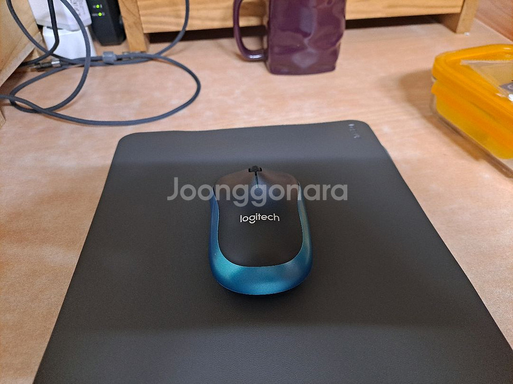 로지텍 무선마우스 마우스패드--0