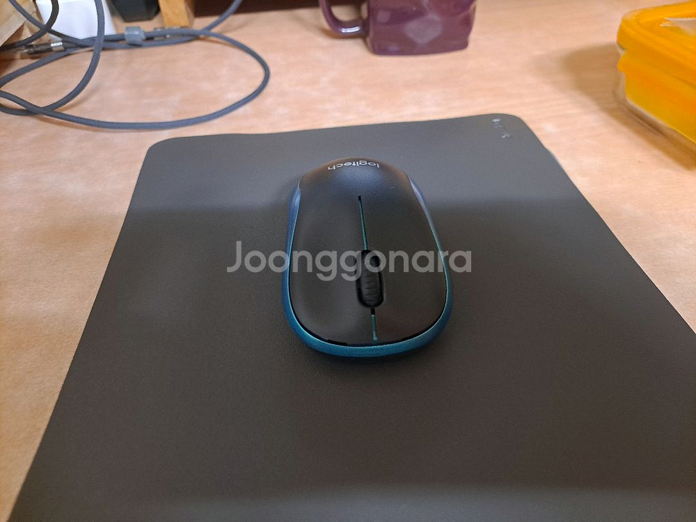 로지텍 무선마우스 마우스패드--3