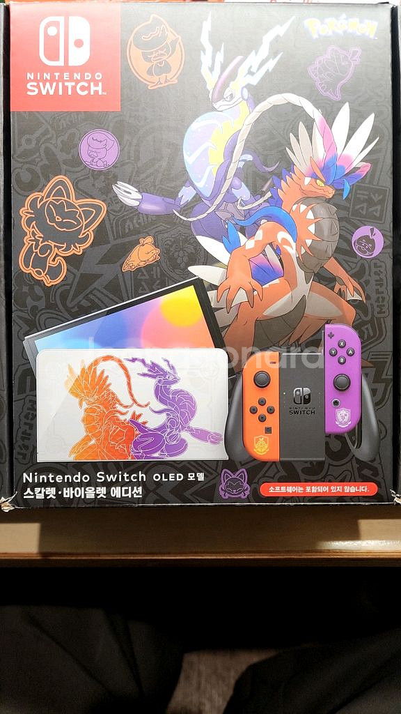 닌텐도 스위치 OLED 스칼렛 바이올렛 에디션--0