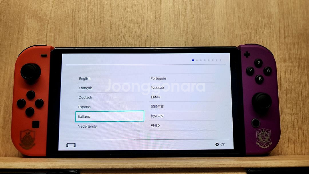 닌텐도 스위치 OLED 스칼렛 바이올렛 에디션--8