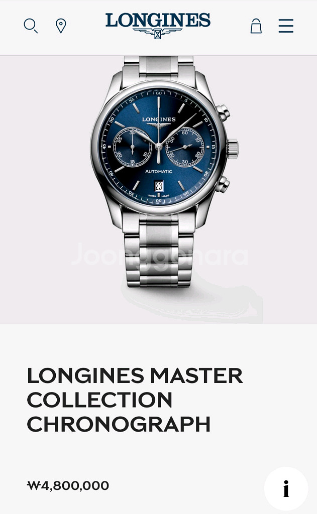 론진 마스터콜렉션 투카운터 청판 40mm(2025년식)--9