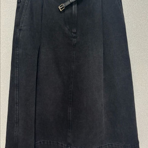 sjsj 벨티드 데님 스커트