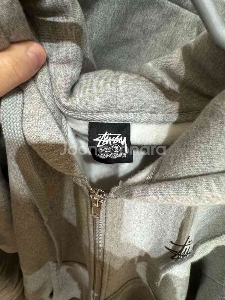거의새상품) 스투시 후드 집업 s사이즈 그레이--1