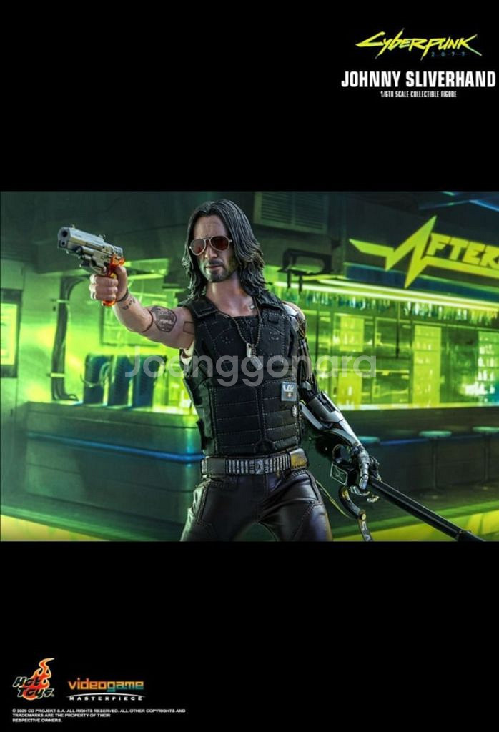 핫토이 사이버펑크 2077 조니실버핸드 피규어--3