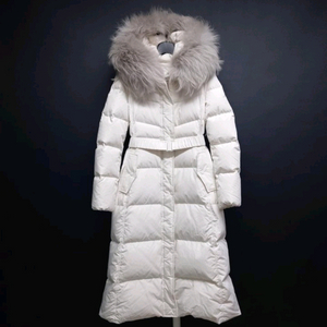 새 에고이스트 구스다운 벨티드 맥시 롱 패딩 55