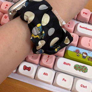 노빅딜 업사이클링 애플워치 스트랩(미키_도트네이비)