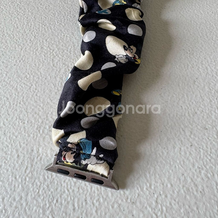 노빅딜 업사이클링 애플워치 스트랩(미키_도트네이비)--3