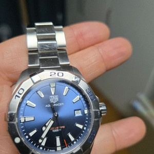 태그호이어 아쿠아레이서300 쿼츠 41mm 청판 명보