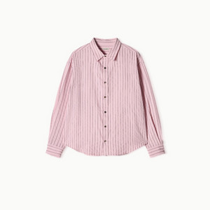 아비에무아 스트라이프 오버사이즈 셔츠 (핑크)