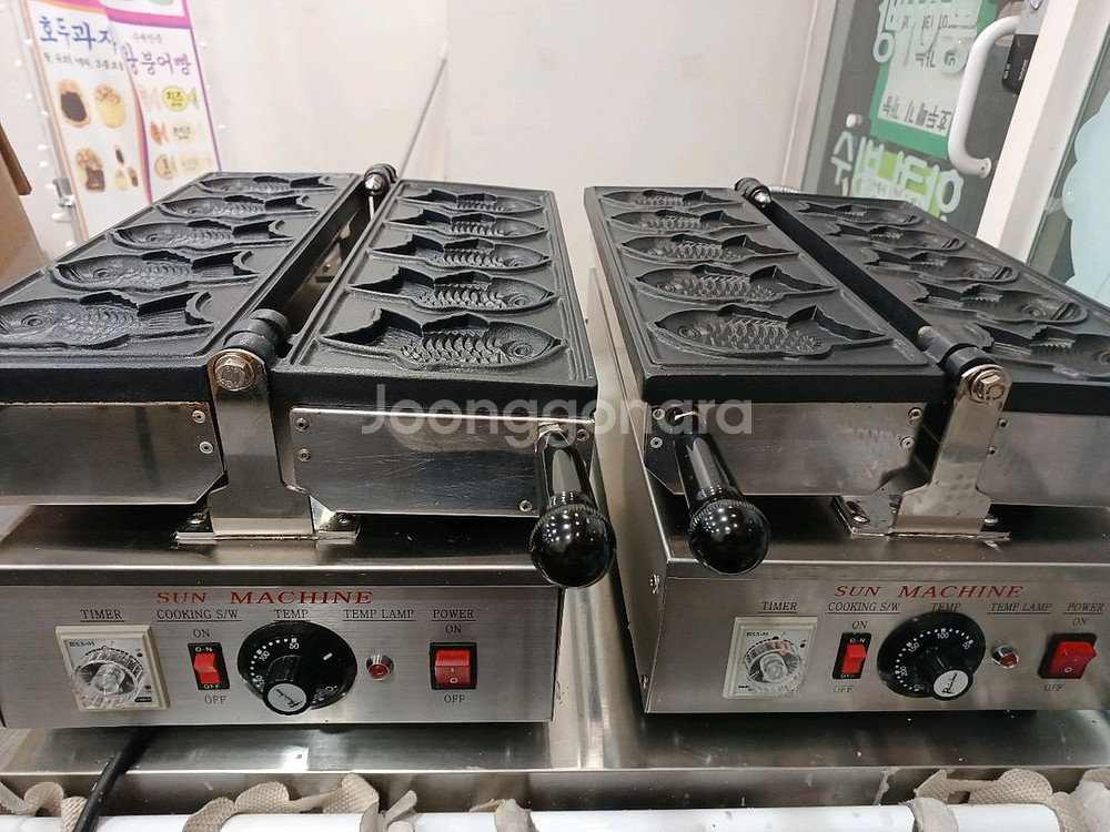 붕어빵 기계 5구 2대, 코팅완료+ 팥5키로--1