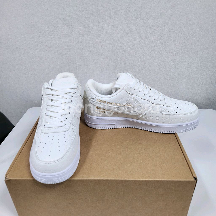 루이비통 x 나이키 에어포스 1 로우 바이 버질 아블로 화이트--4