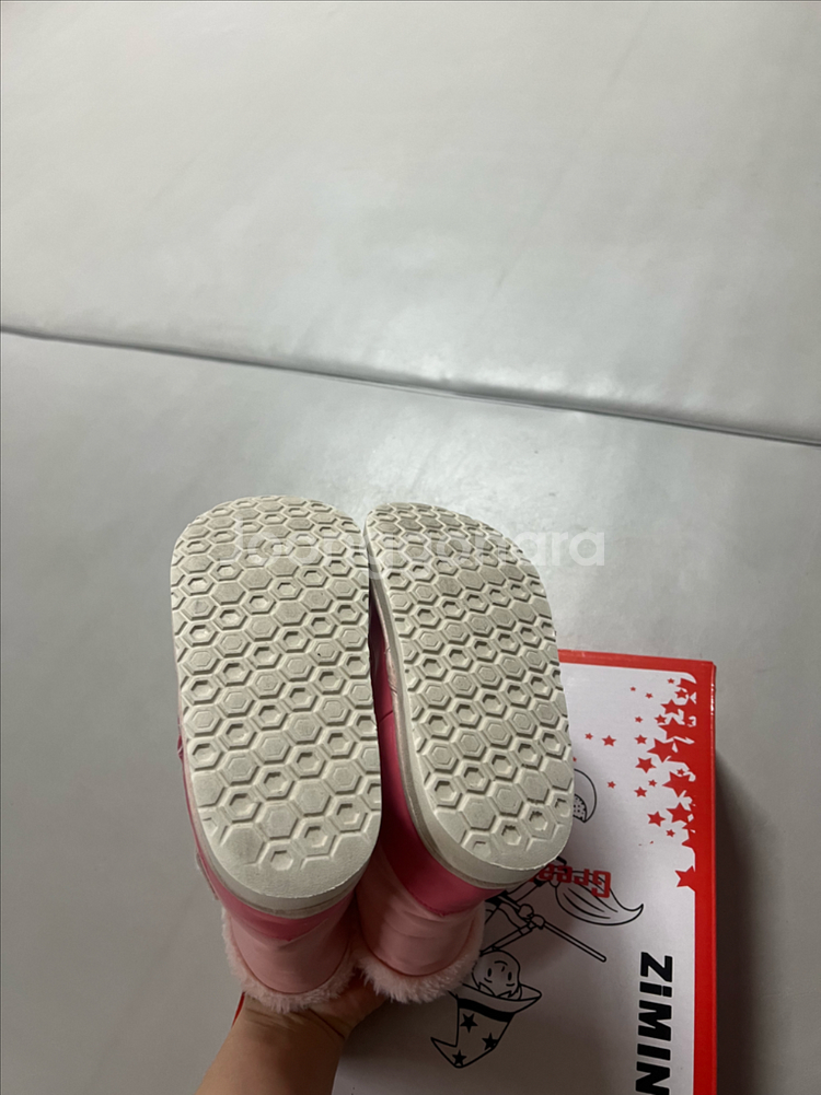 미니위즈 핑크 유아 털 부츠 220--3