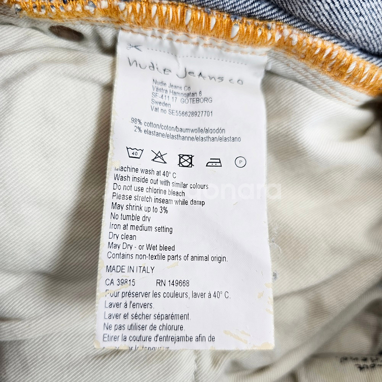 누디진 청바지 스판 데님 사이즈32 R2784--4