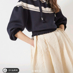 오브제 하프 집업 후드 탑 랑방 마인 타임 더캐시미어