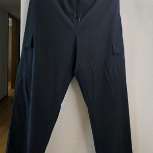 F2F 블랙 카고 와이드 팬츠(XL)