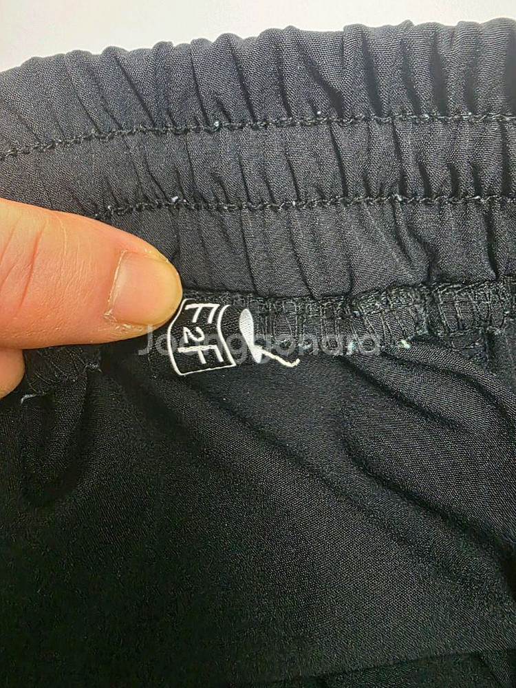 F2F 블랙 카고 와이드 팬츠(XL)--2