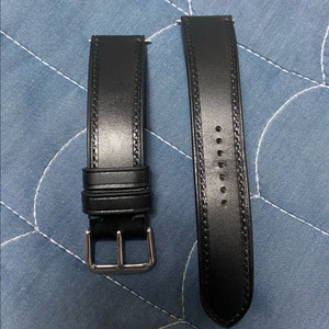 임가스트랩 부테로 올스티치 가죽 시계줄 블랙 20mm