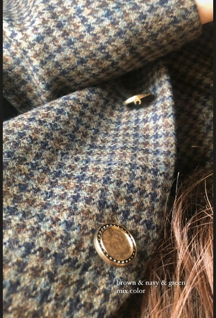 아카이브제이투유 빈티지 문 체크 자켓--5