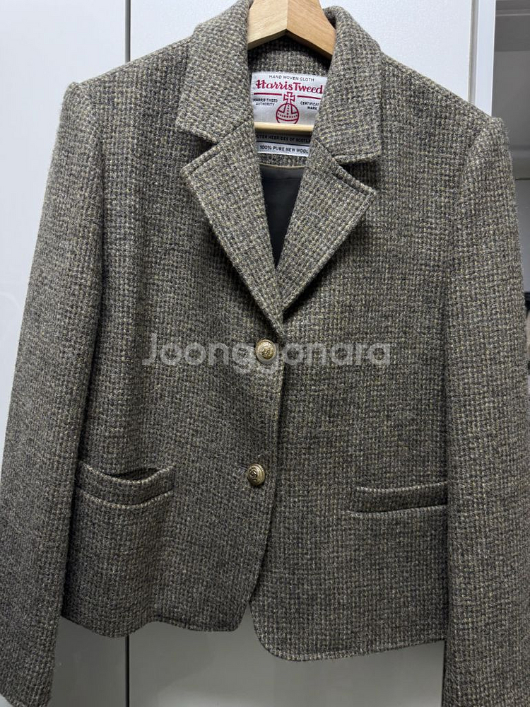 아카이브제이투유 해리스 트위드 홈스펀 자켓--1