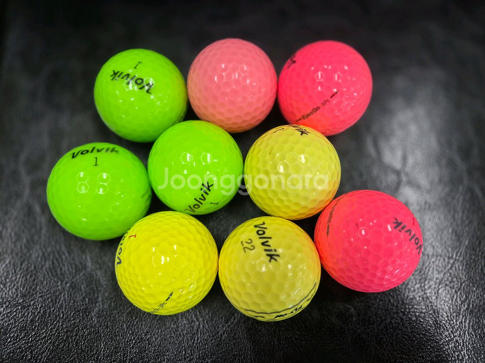 무배 볼빅 3피스 컬러볼 A급 60개 로스트볼--1