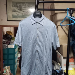 [켈빈클라인]코튼 니트형 반팔 셔츠M사이즈