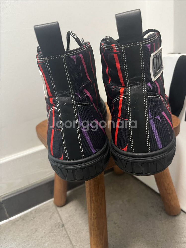 (정품)발렌티노 하이탑 로고 스니커즈 42--1