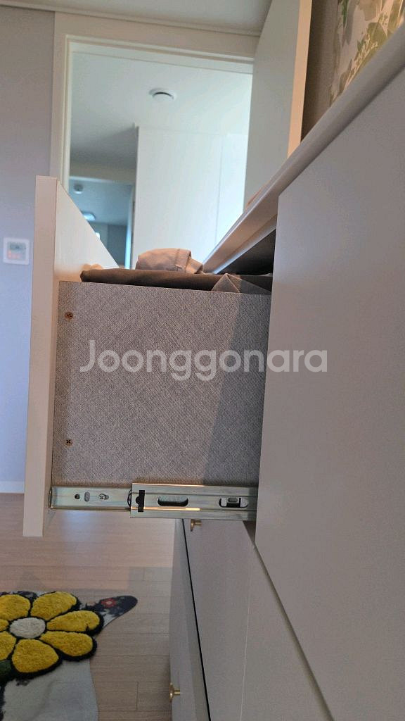 3단 서랍장 대리석 수납장 제작가구--2