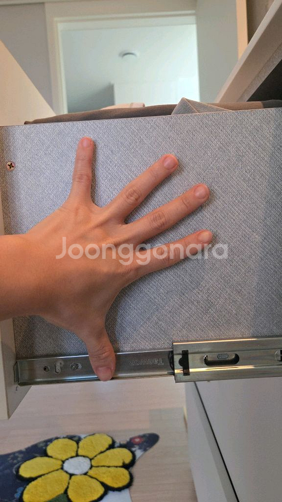 3단 서랍장 대리석 수납장 제작가구--3