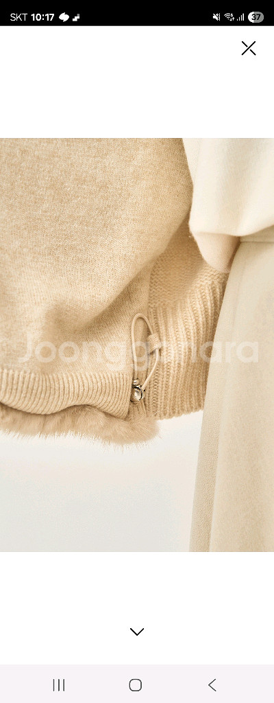 더캐시미어 밍크 베스트 55사이즈(착용사진.새상품)--3