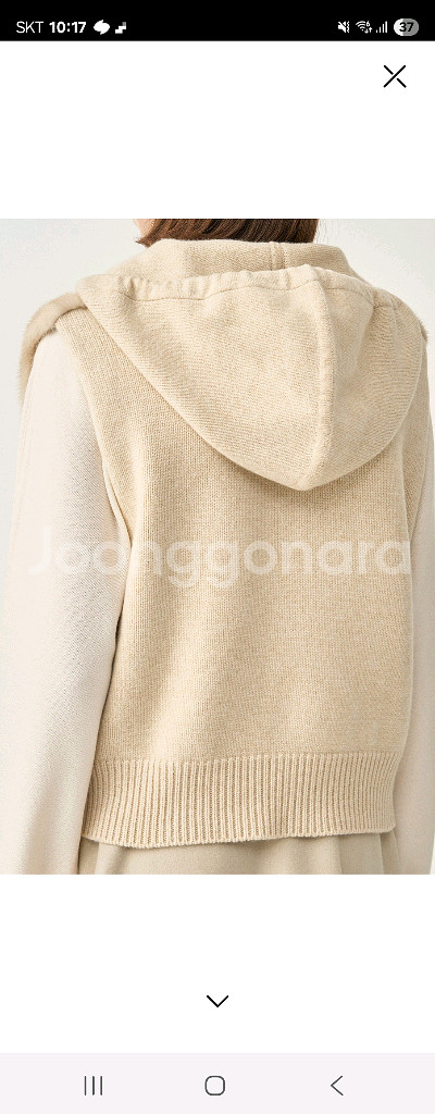 더캐시미어 밍크 베스트 55사이즈(착용사진.새상품)--4