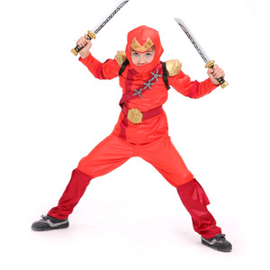 할로윈 썬더스톰 닌자 코스튬 레드 S (100~110) 이미지