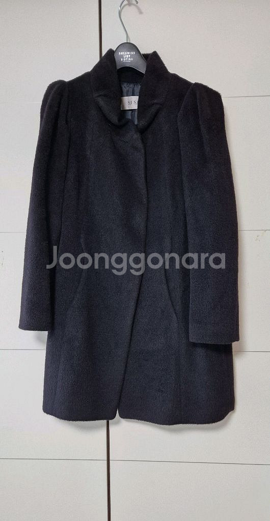 한섬 SJ SJ 모100% 라마 모직 코트 55~66--0