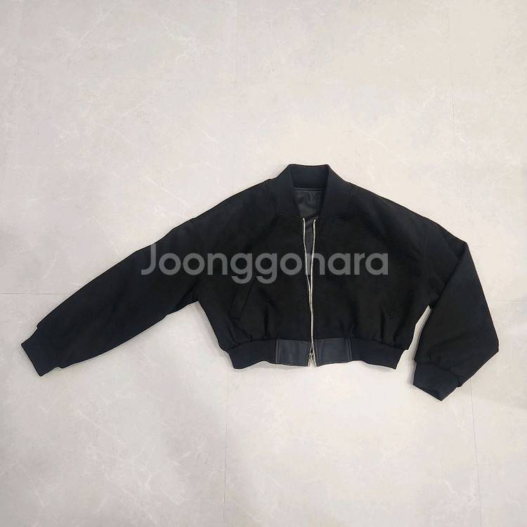 리버시블 레더자켓/블랙/블루종 점퍼/바시티 자켓/플레이스 스튜디오--2