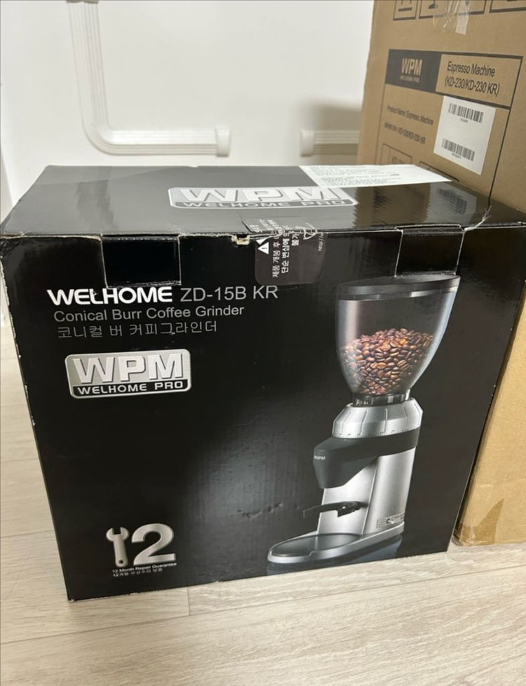 웰홈wpm 반자동 커피머신 KD-230KR 커피그라인더 ZD-15B 일괄 에스프레소 이미지