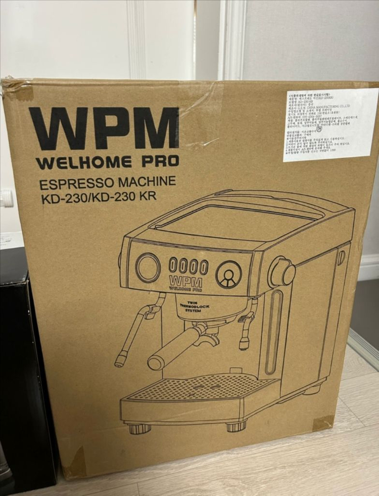 웰홈wpm 반자동 커피머신 KD-230KR 커피그라인더 ZD-15B 일괄 에스프레소 이미지